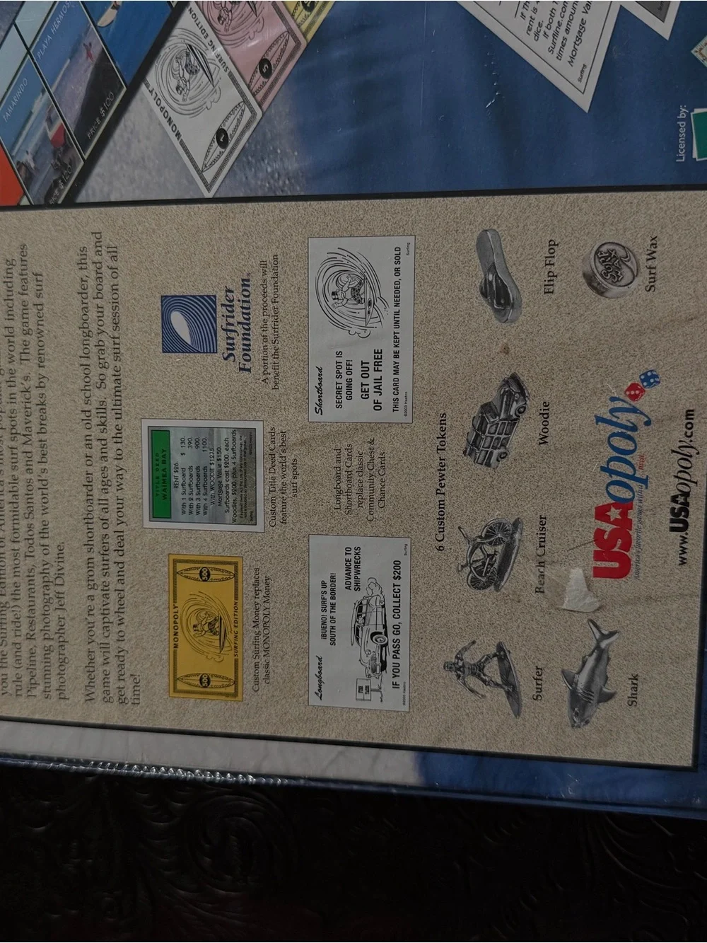 Monopoly Surfing edition from 2003